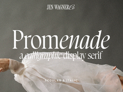 Promenade | A Calligraphic Serif