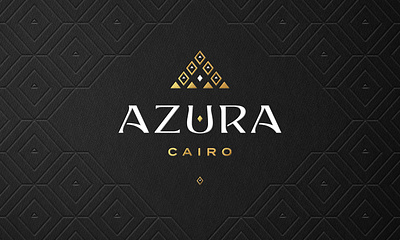 Luxury Hotel Branding - Azura Cairo behance brand branding cairo diamond diamond logo egypt gold foil logo hotel hotel brand hotel branding hotel logo logo luxury luxury brand luxury branding luxury hotel luxury logo pyramids triangle logo