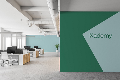 Kademy Interior branding environment design interior logo