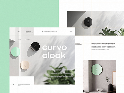 Clock Design Project Webpage architecture clock design design studio graphic design interaction interface interior interior design minimalism minimalist ui user experience ux web web design web interface webpage design website website design