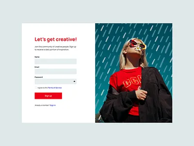 Sign Up Form ui