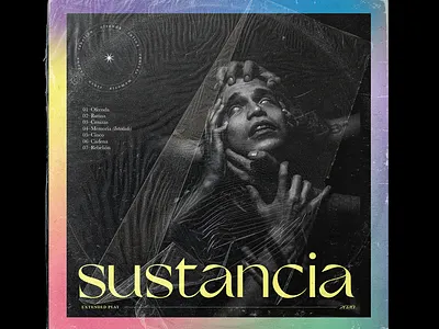 Sustancia – Pvzzles Album Cover album artwork album cover artwork black and white didone ep grand slang math rock music photography rock typography
