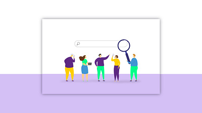 Search Bar Design dailyui design human illustration purple search search bar ui ux vector web