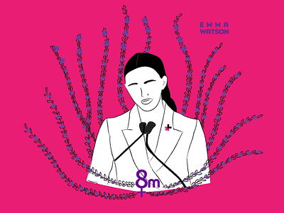 8m emma dbr Mesa de trabajo 1 emma watson girlpower illustration womans womans day women empowerment
