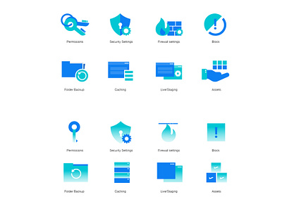 Icons set branding creative design flat fresh iconography icons illustration minimal new stylized ui ux vector website