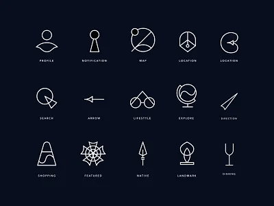 Historical Icons for VR Project app client icon project sony ui ux vr