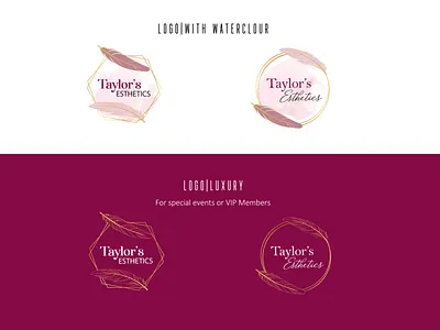 Taylor's Esthetics brand brand design brand identity branding design graphic graphicdesign identity identity design logo