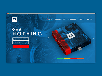 XPOSUR - Photo Subscription Box ashland brand design brand identity branding branding concept graphic design mail photography photoshop underwater photography