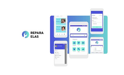 Repara Elas - App UI/UX android android app animation app app design gif ios app motion projeto ui uidesigns ux uxdesign woman