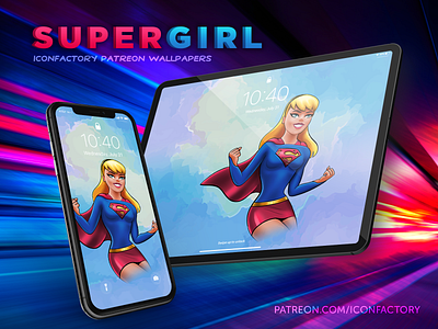 Supergirl Wallpapers dc dccomics desktop gedeon maheux hero iconfactory ipad iphone kara zor el lock screen macos patreon supergirl superhero superheroine superman wallpaper