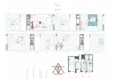 Ana's house elevations 3 architecture creative design creativity design furniture design illustration interior