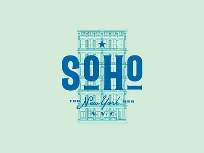 Soho - branding design icon illsutrator illustration logo ny nyc soho typography