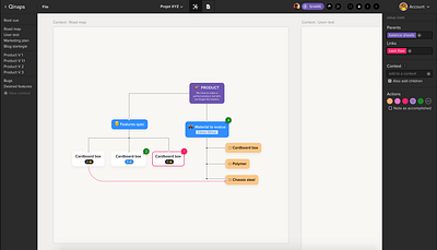 Mindmap tool colorful mindmap ui ux vector