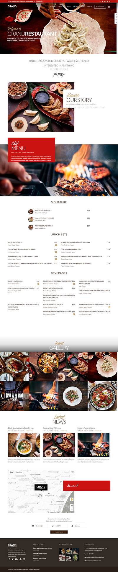 I will build professional WordPress Restaurant theme restaurant design restaurant menu wordpress design wordpress theme wordpress themes