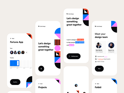 On-Demand Hire app app design concept design exploration invision invision studio mobile mobile ui teams ui