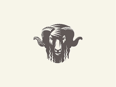 Bāxa adobe illustrator graphic design illustration logo design longhorn sheep ram sheep vector