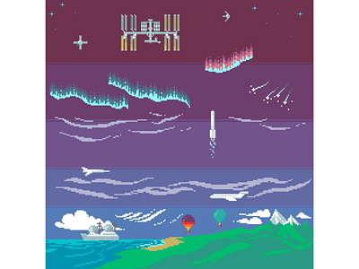 Atmosphere atmosphere pixelart pixelartist pixels space