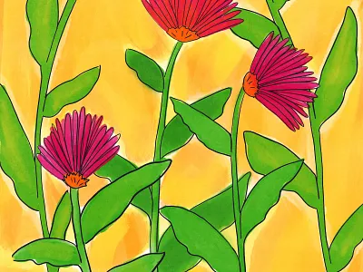 Red Flowers activewear floral spd stationery surface design textile