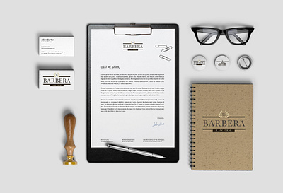 Barbera Law Firm Logo/Branding brand identity branding branding design corporate corporate branding corporate design corporate identity graphic design logo logo design