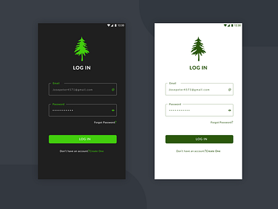 LOGIN DARK AND LIGHT app black branding canvas design flat login minimal photoshop type typography ui ux white