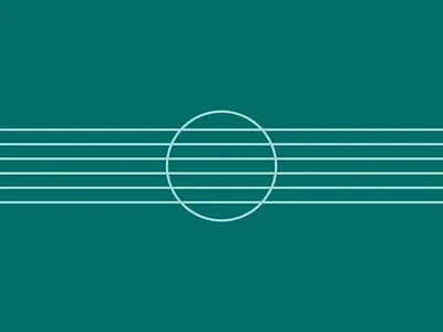 Pluck after effects animation aqua audio blue circle green guitar line minimal motion design music music art pluck simple sound string teal