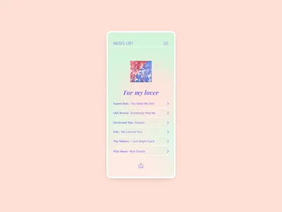 Mobile version Music playlist app web