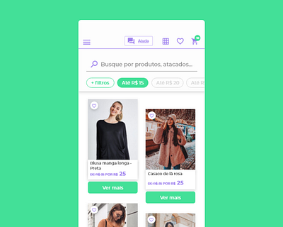 App | Mais Uma ecommerce app ui design ux design