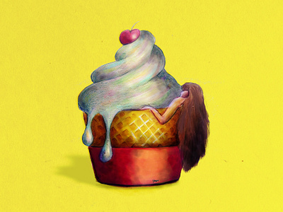 Lacalor draw icecream illustration sketch