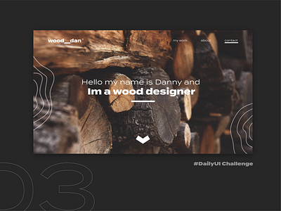 DailyUI Challenge 03 dailyui dailyuichallenge design first lading page ladingpage lumberjack new page staff time tree web wood