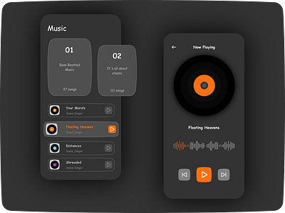 Music App mobile mobile app mobile app design music music app music player music player ui music ui songs ui userinterface