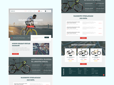 Redesign web design bicycle bicycle clean clean ui concept design interface landing page minimal ui user interface ux web website