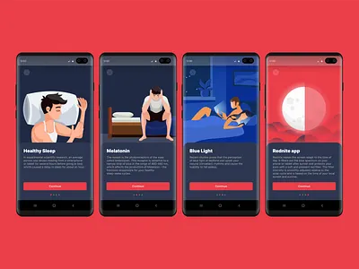 Blue Light Filter App Rednite Explainer Android Design android app android app design android app development company android apps app design blue light filter bluelight bluelight blocker figma design illustration mobile mobile app mobile app design mobile apps mobile design mobile ui rednite rednite app