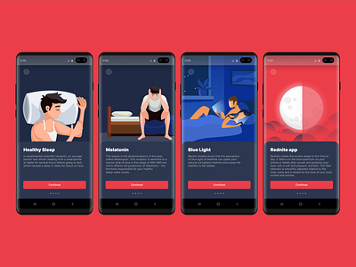 Blue Light Filter App Rednite Explainer Android Design android app android app design android app development company android apps app design blue light filter bluelight bluelight blocker figma design illustration mobile mobile app mobile app design mobile apps mobile design mobile ui rednite rednite app