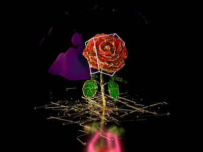 Rose Emoji Still abstract c4d cinema4d xparticles