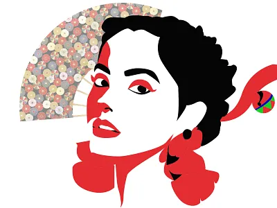Floras actress beautiful becky bobcut design dribbble g illustration mayores minimal popstar portrait illustration poster songs spanish vector