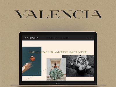 Valencia Squarespace Site Template