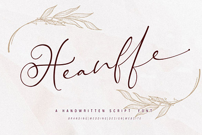 Heanffe Script calligraphy digitalart font handwrittenfont typography