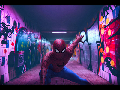 Spiderman photo edit cosplay edit editing marvel montage photo photoshoot photoshop purple spider man spiderman super hero superhero