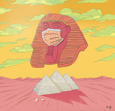 SPHINCS Covid19 art clouds comics covid desert design draw illustration ink photoshop sphincs sphincs wacom