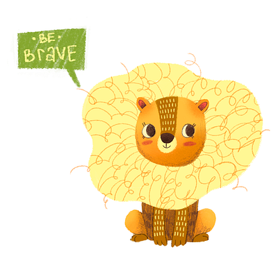 лёвик character illustration lion typography