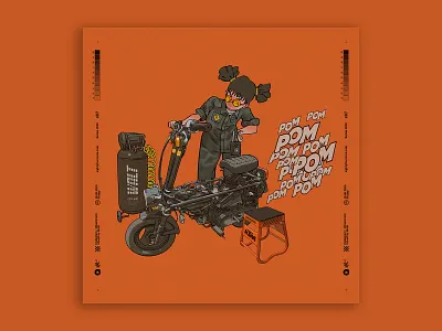 rempit characterdesign digitalart illustration motocompo motorcycle racer racing tuanmulo