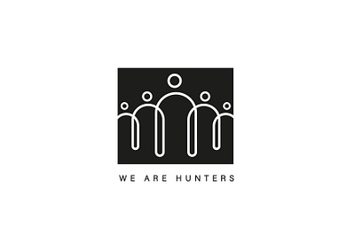 We are Hunter logo graphic design logo design