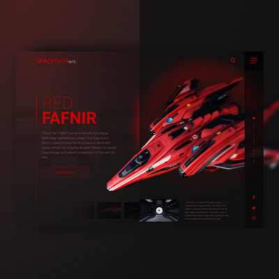 Space Ship Rent spaceship webdesign website