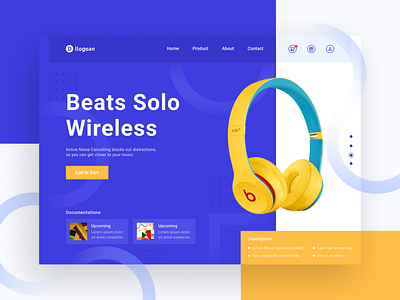 UI Page - Headphone Store daily design headphone ui ui design uiux ux webdesign website design