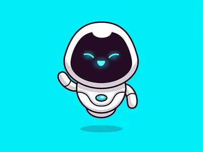 robots! 🤖🤖🤖 artificial intelligence cartoon computer cute cyborg future futuristic happy icon illustration logo machine mascot mascot logo modern robot robotic science technology vector
