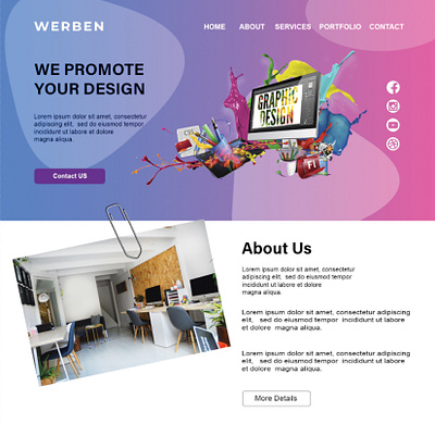 werben website template