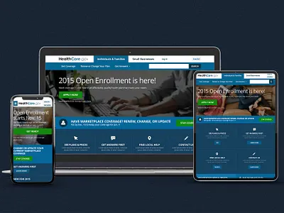 HealthCare.gov healthcare app responsive website design ui user experience design user interface design