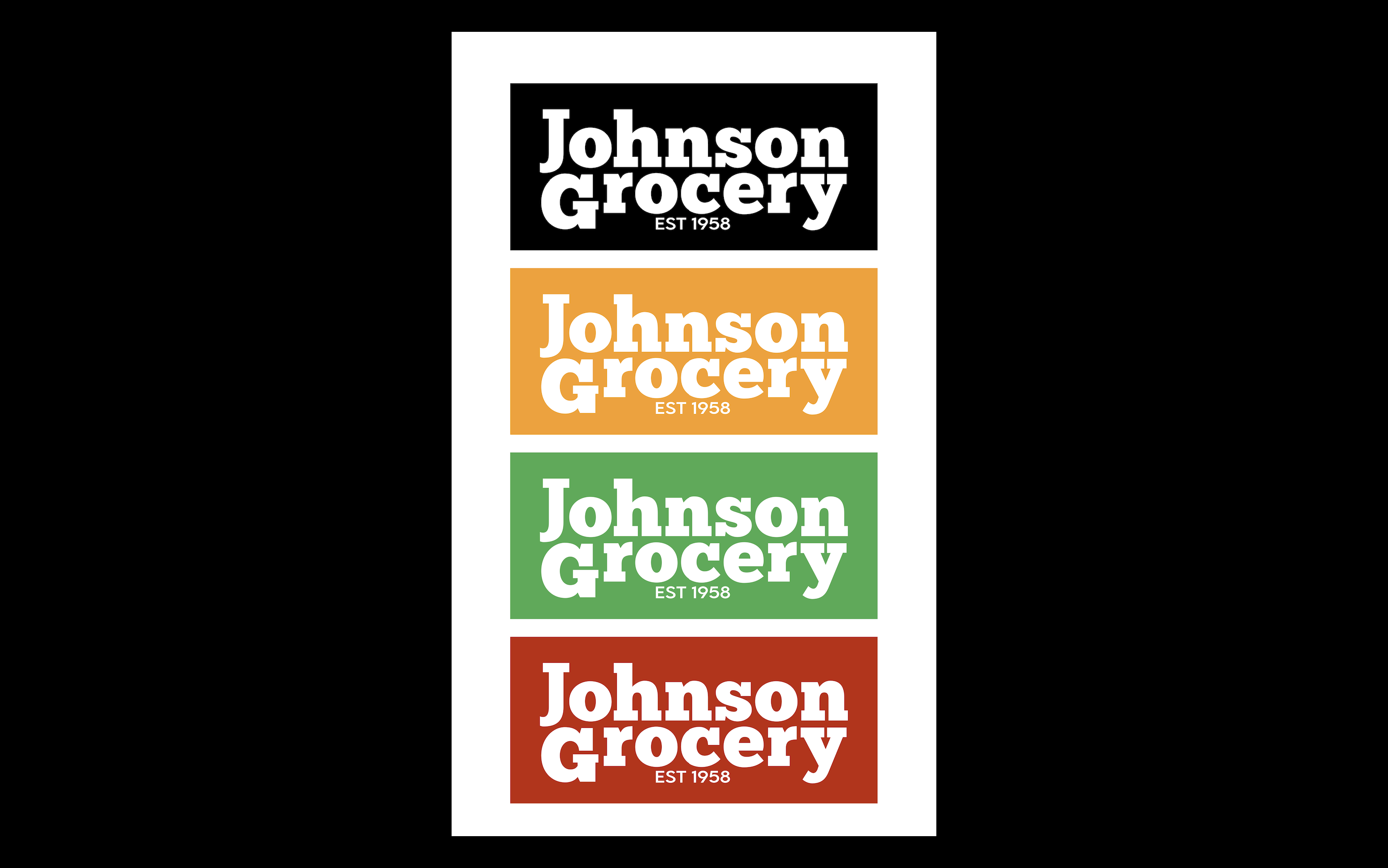 Example of Johnson Grocery Logo
