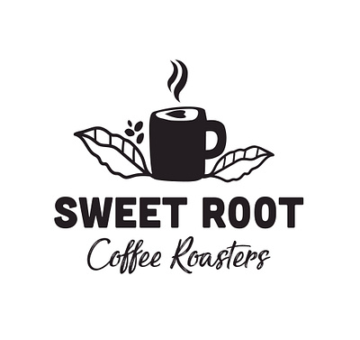 Sweet Root Coffee Roasters Logo Design branding cafe coffee coffee cup coffee shop design illustration logo logodesign roasters typography vector