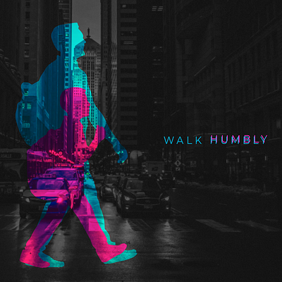 Walk Humbly church design church marketing design flat illustration minimal typography